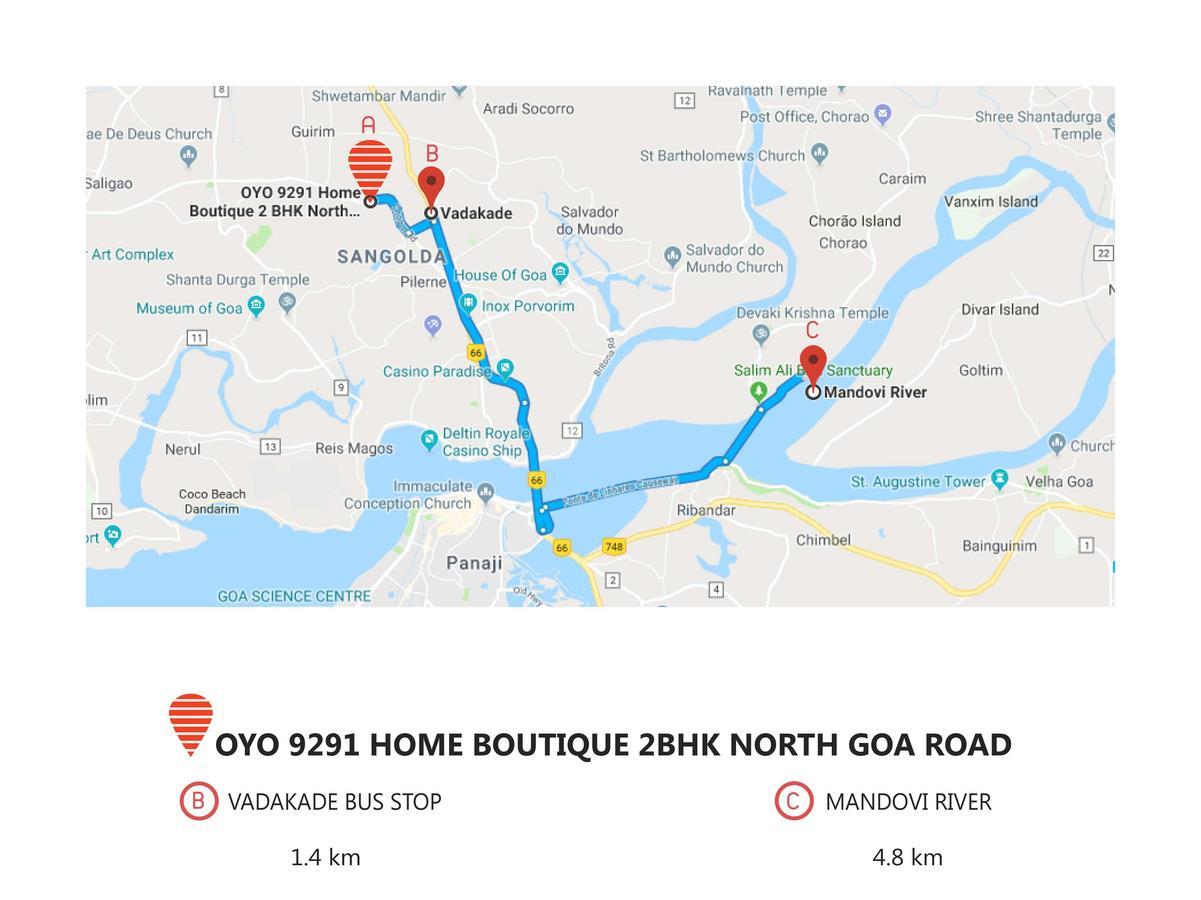 Boutique 2 Bhk North Goa Road Apartment Sangolda Exterior photo